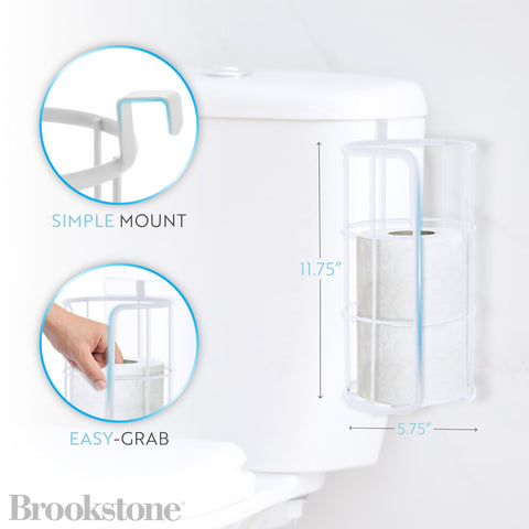 Brookstone matte white metal construction close-up highlights durable build