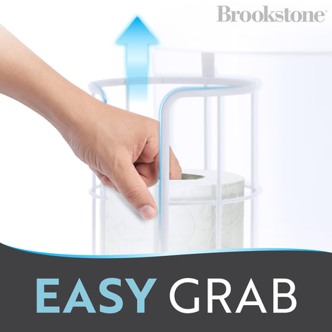 Brookstone no-drill installation for easy setup beside the toilet