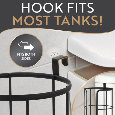 Brookstone Reserve modern bathroom decor with matte black finish