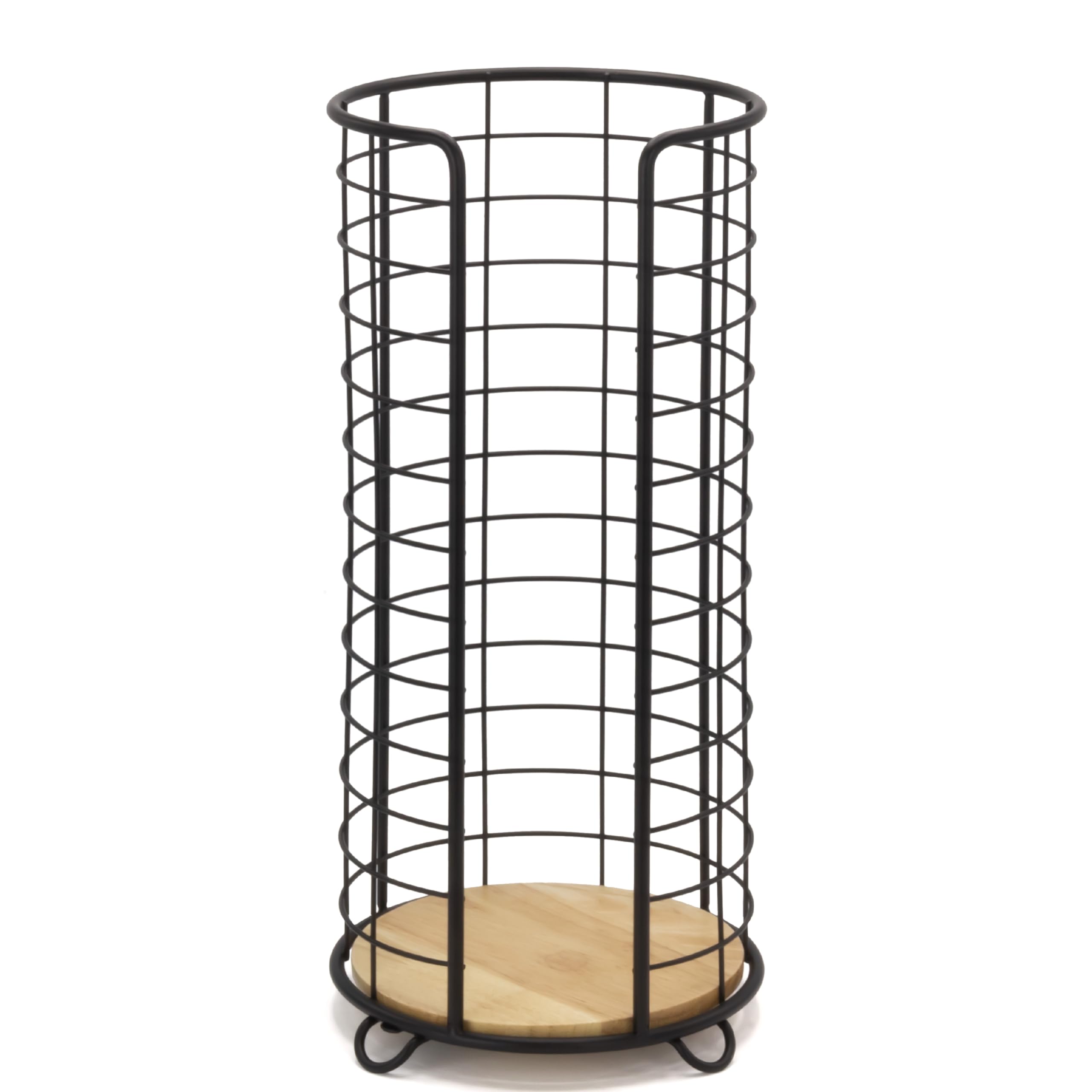 Durable metal construction ensures long-lasting bathroom storage.