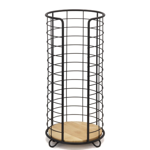 Durable metal construction ensures long-lasting bathroom storage.