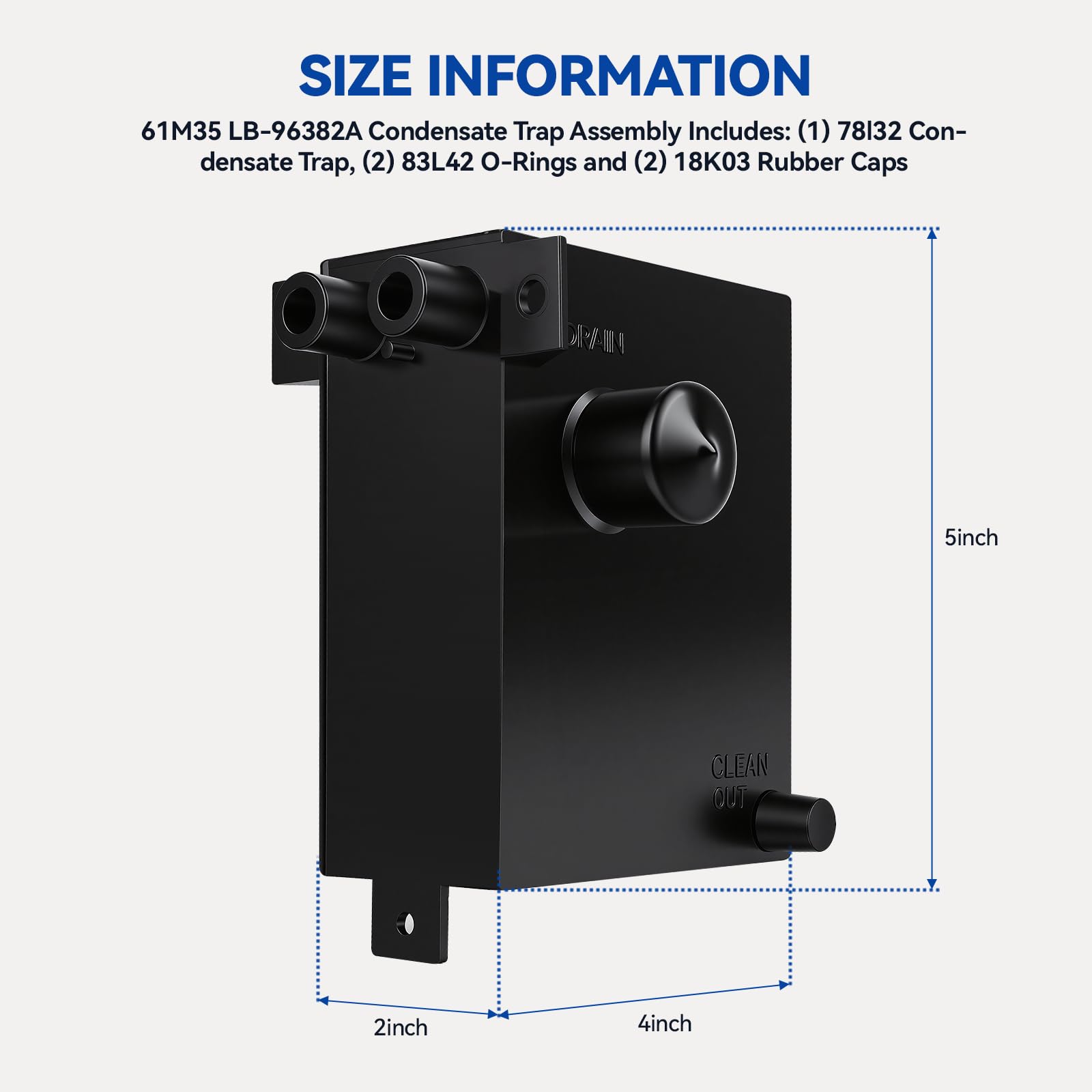 O-rings 83L42 included ensuring reliable seal and leak prevention