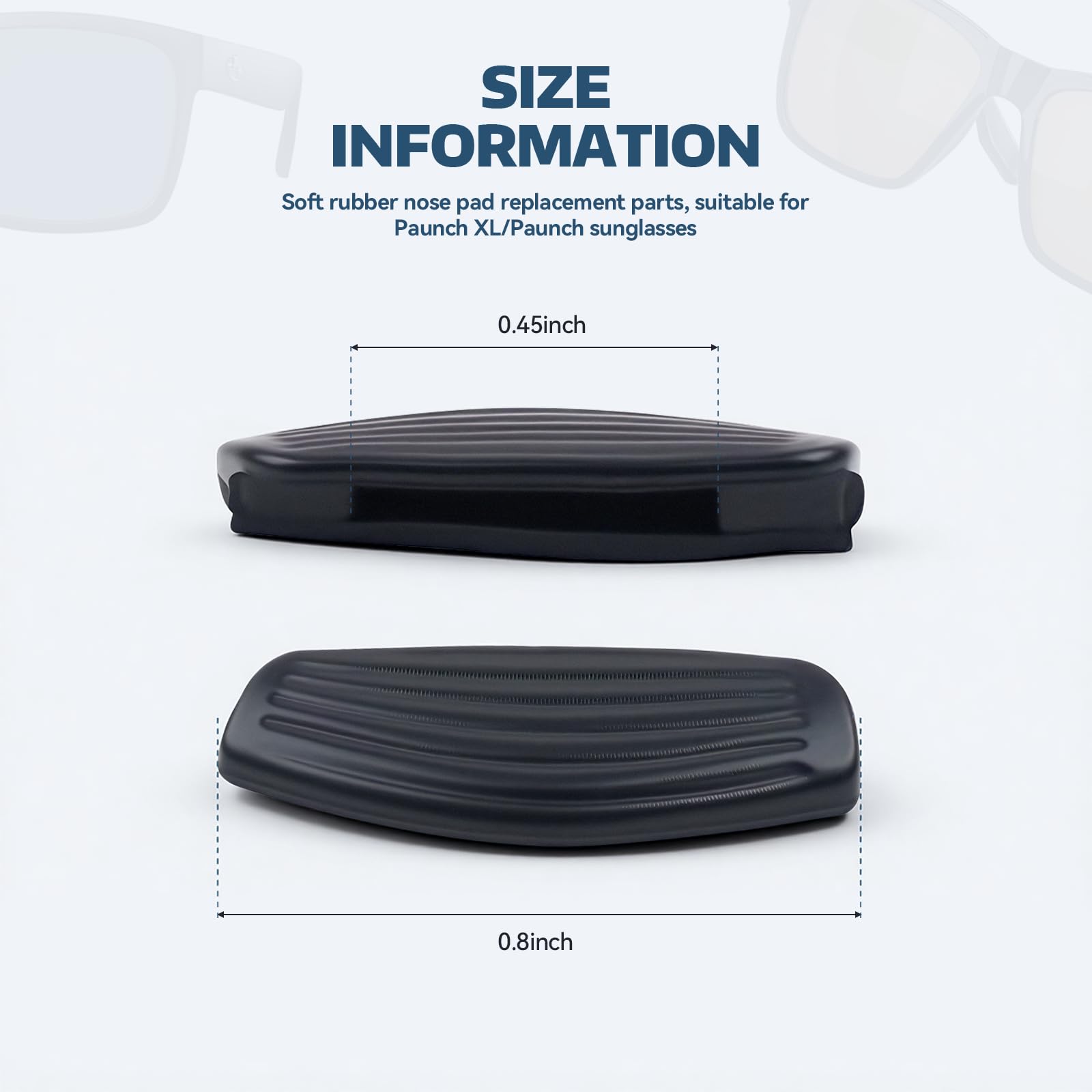 Soft rubber nose pads by BROQIXIN provide gentle contact