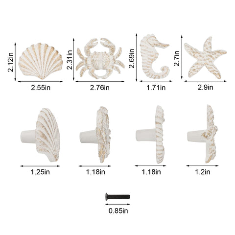 Brosay seahorse knob detail for a coastal furniture refresh.