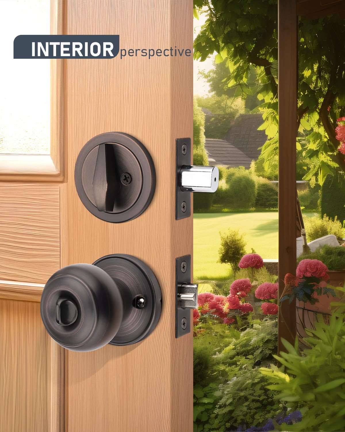 Brotima easy DIY installation with reversible latch fits left or right door
