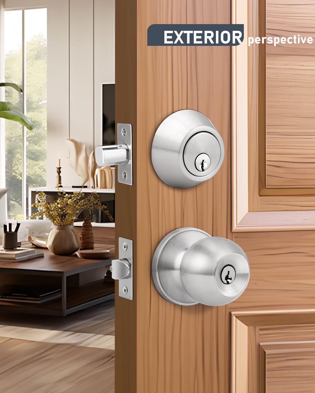 Brotima reversible installation for left- or right-handed doors with screwdriver.