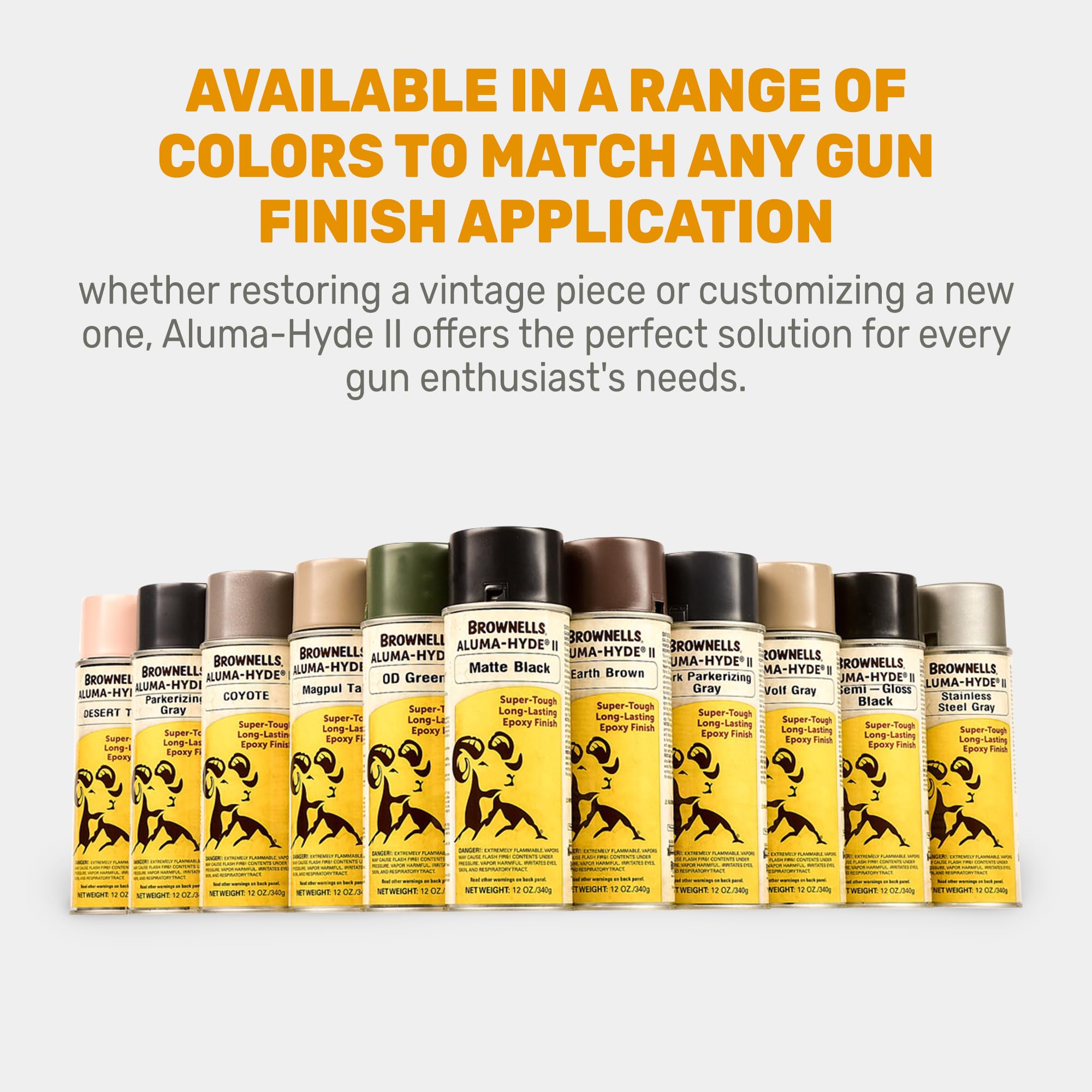 Finished component with Earth Brown Aluma-Hyde II protective coating