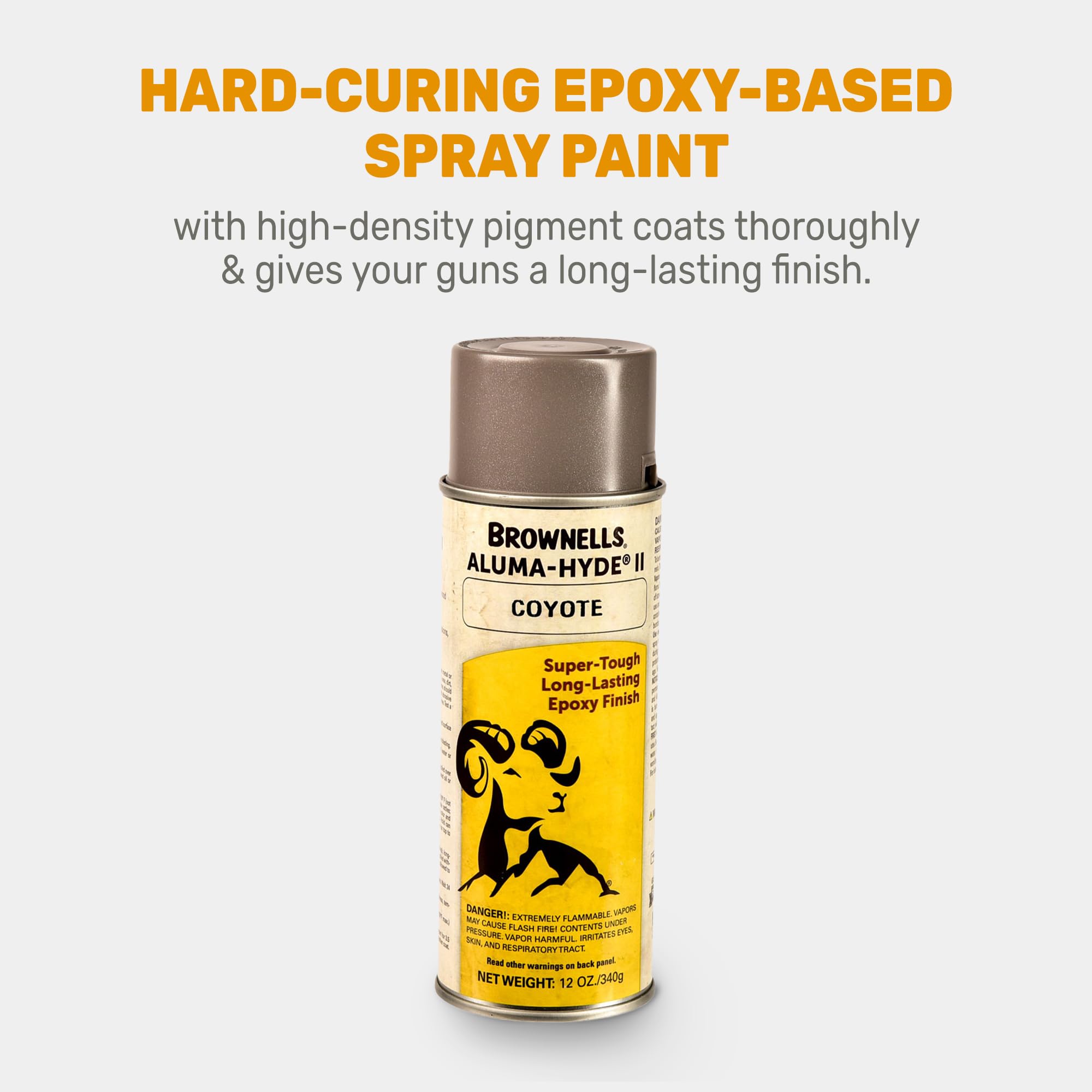 Brownells Aluma-Hyde II spray close-up showing even mist application
