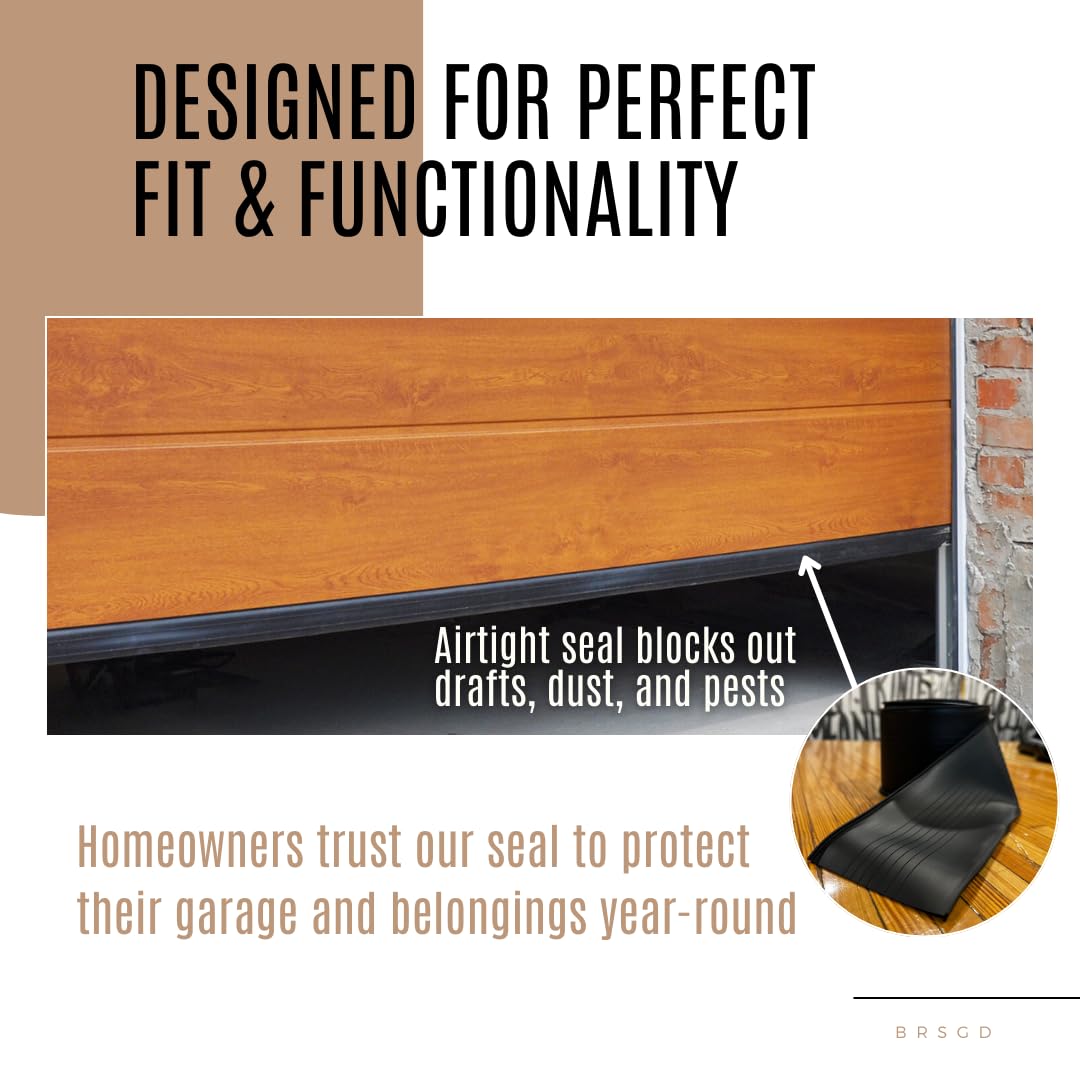 BRSGD energy-saving seal helps regulate garage temperature and reduce heating costs.