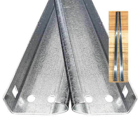 BRSGD universal vertical track right side 76in for smooth garage door movement