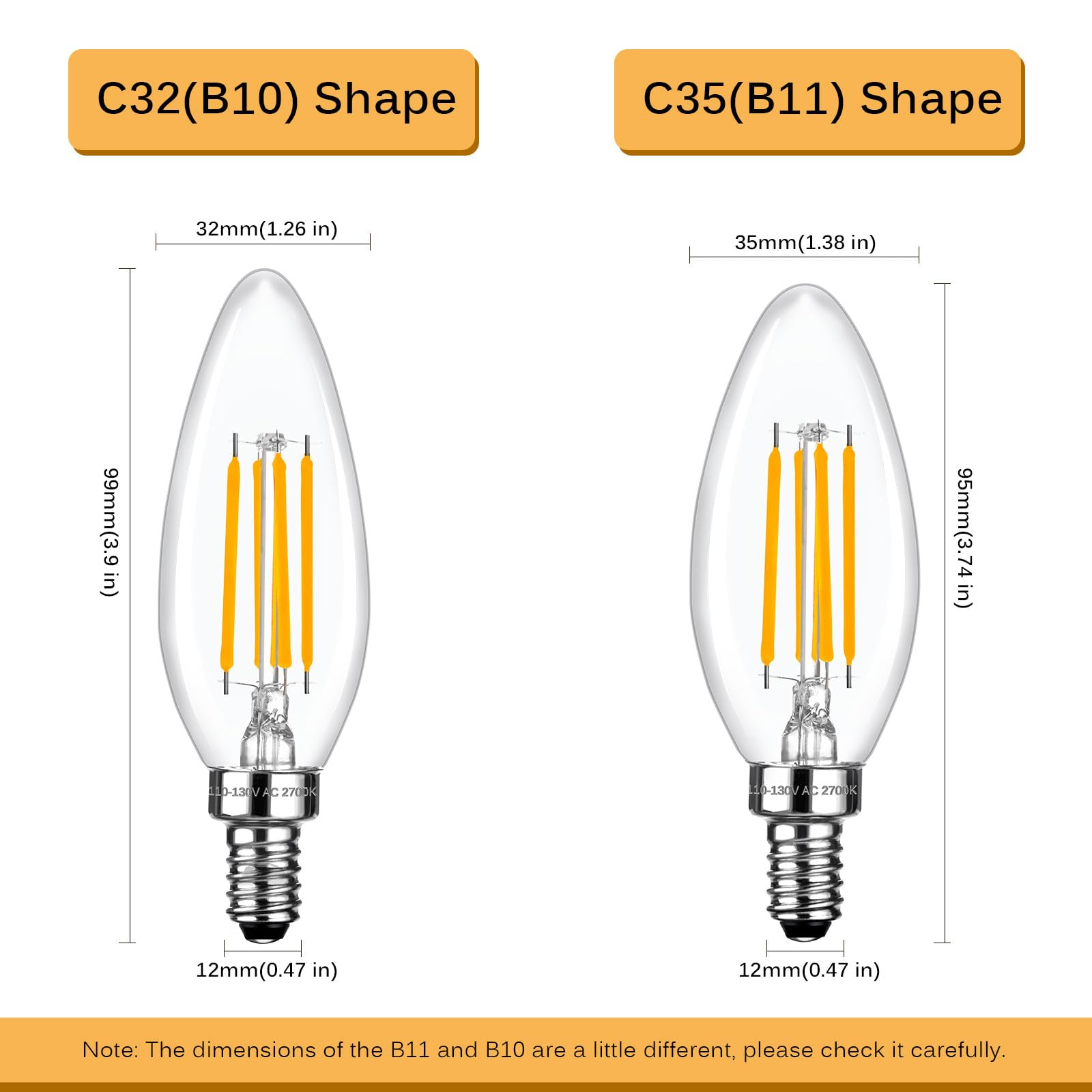 Brtstiun 2700K soft white glow for cozy home lighting.