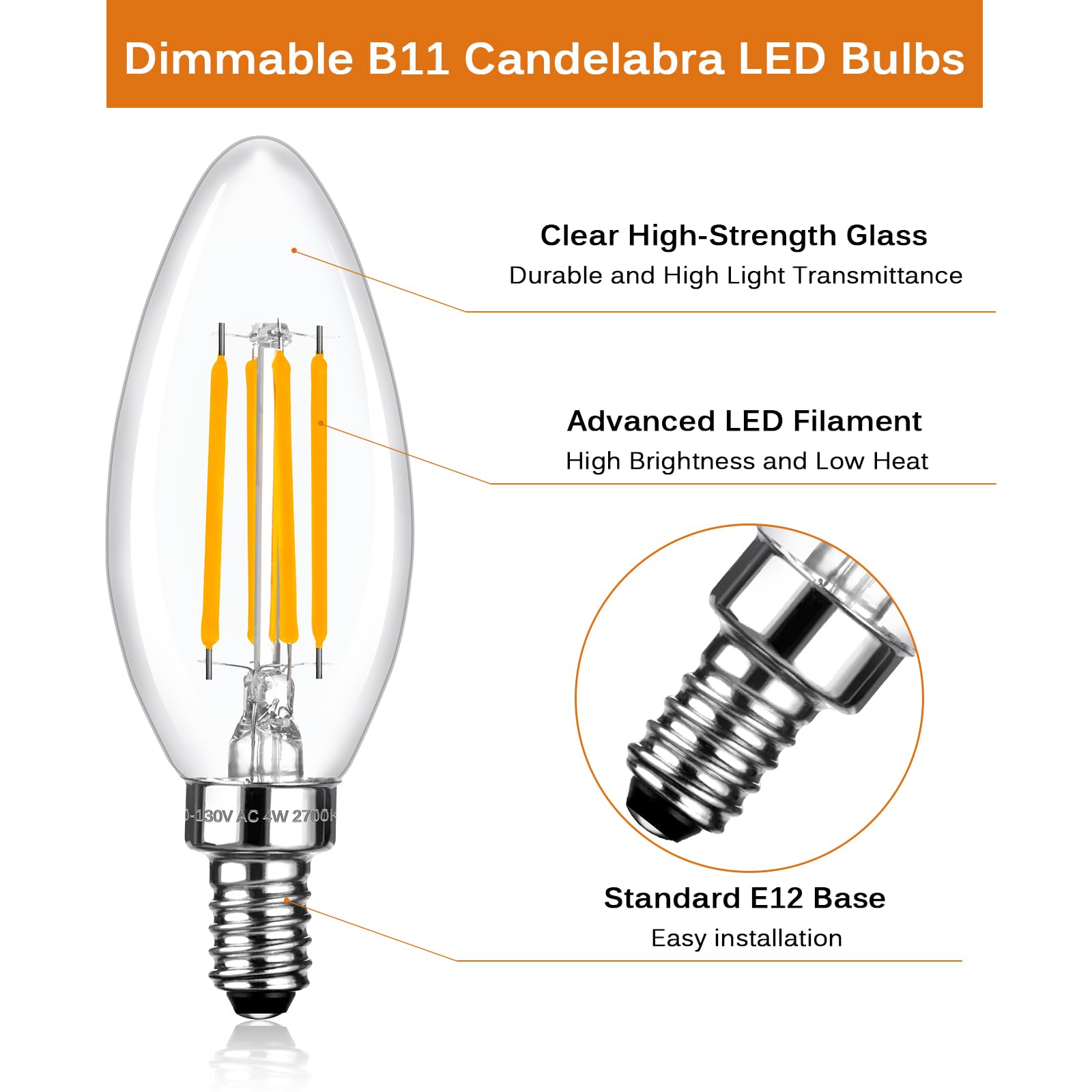 Brtstiun 40W equivalent LED replaces incandescent with cooler operation.