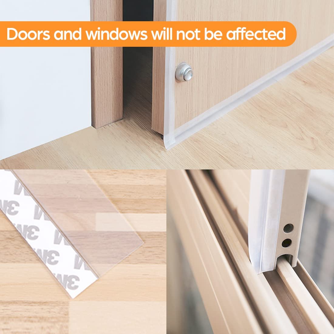 Bruiefpap door-bottom seal strip demonstrates flexible durable silicone.