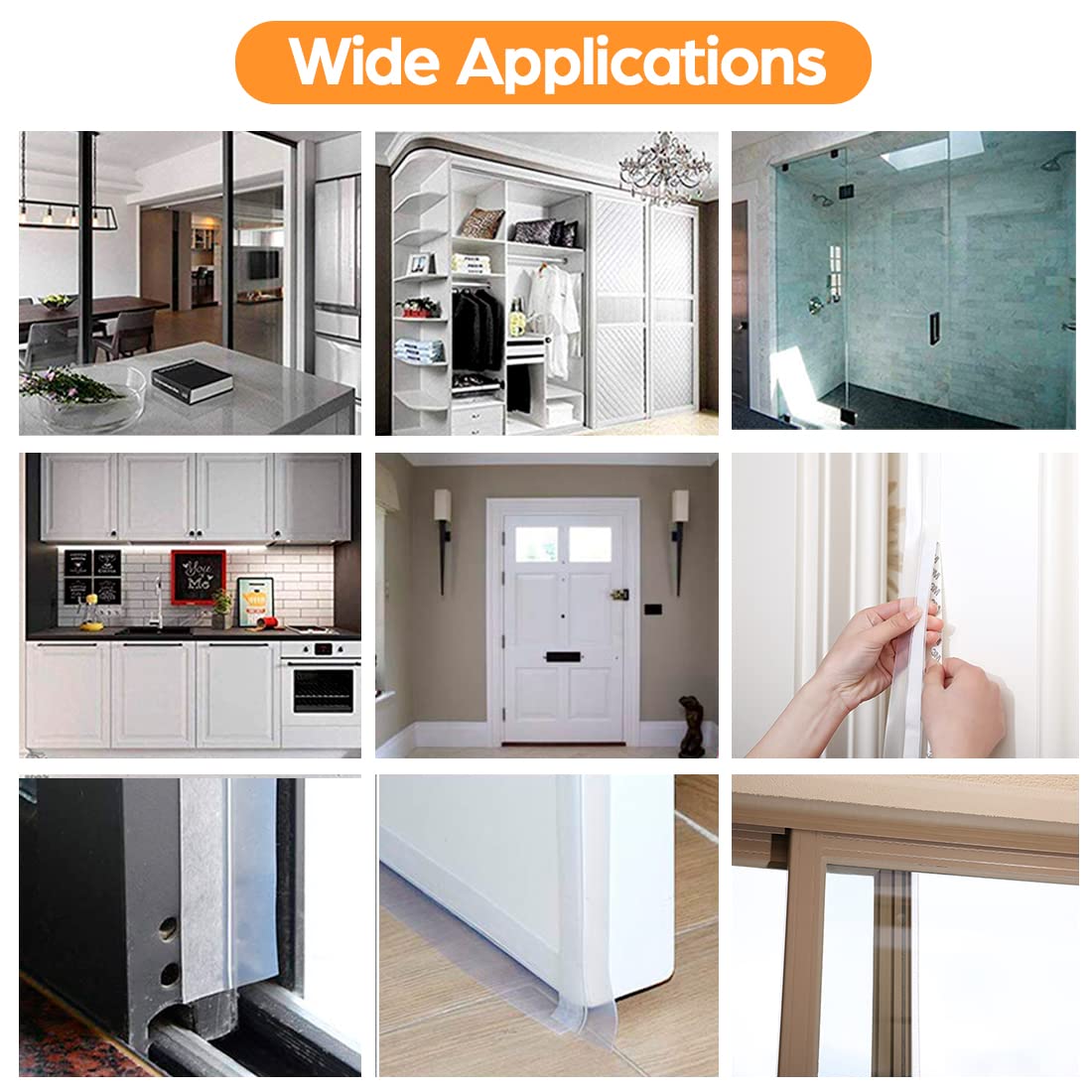 Bruiefpap flexible silicone seal adapts to uneven surfaces for versatile installation.
