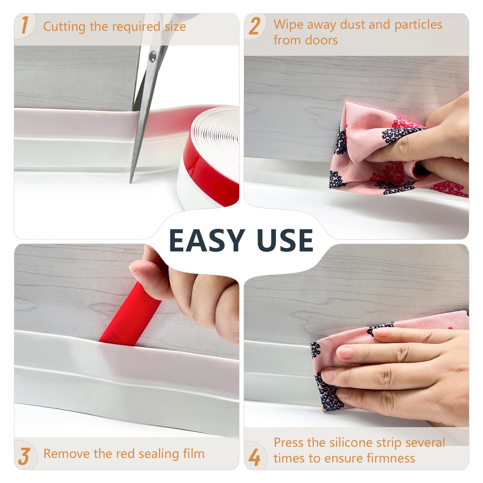 Bruiefpap door seal aids in noise reduction for a calmer room.