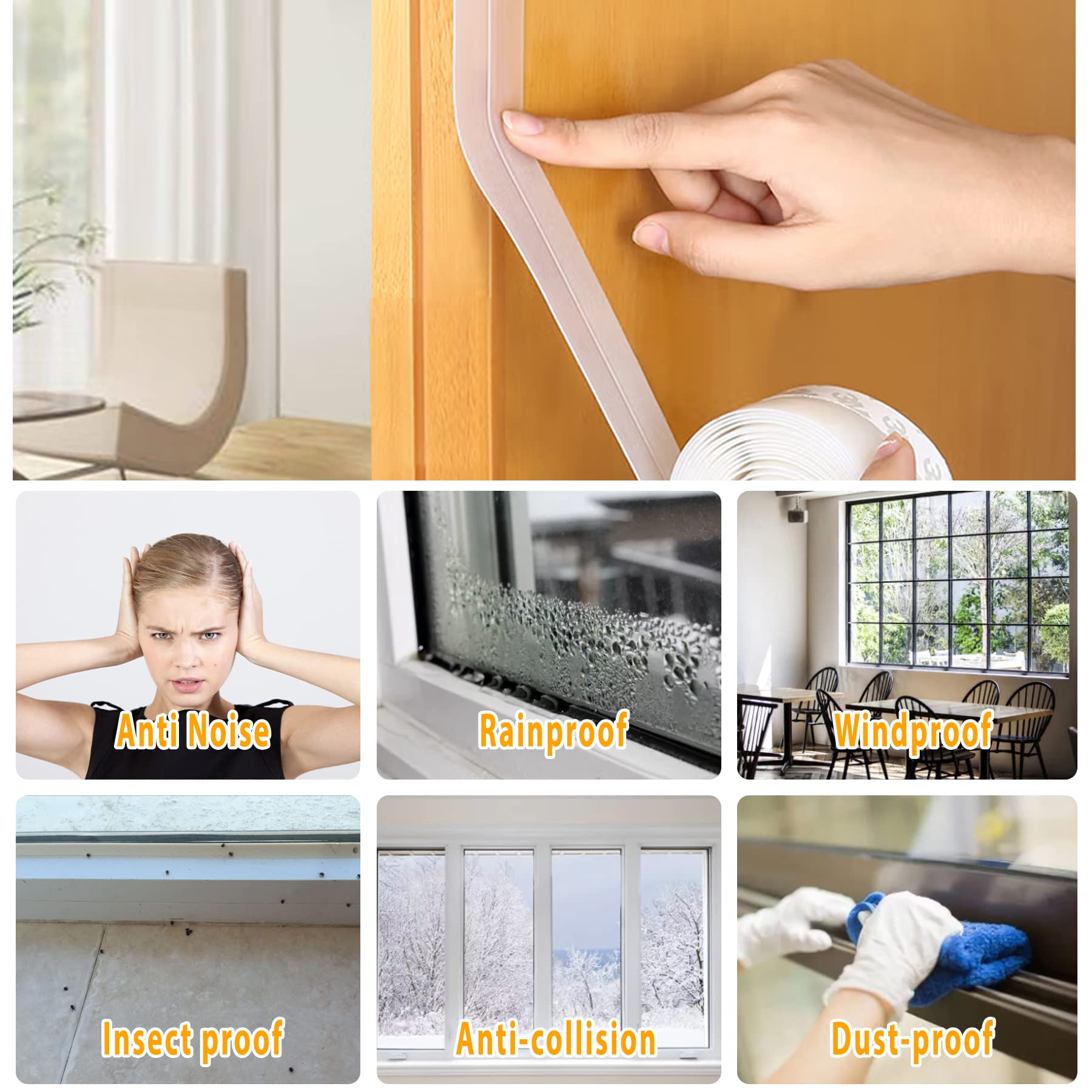 Bruiefpap self-adhesive shower door bottom seal keeps water out and floors dry.