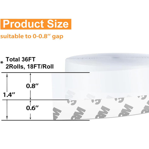 Bruiefpap silicone draft stopper highlights easy adhesion for quick door gap sealing