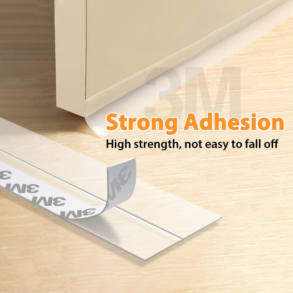 Bruiefpap silicone tape draft stopper shown with long 33.5 ft roll.