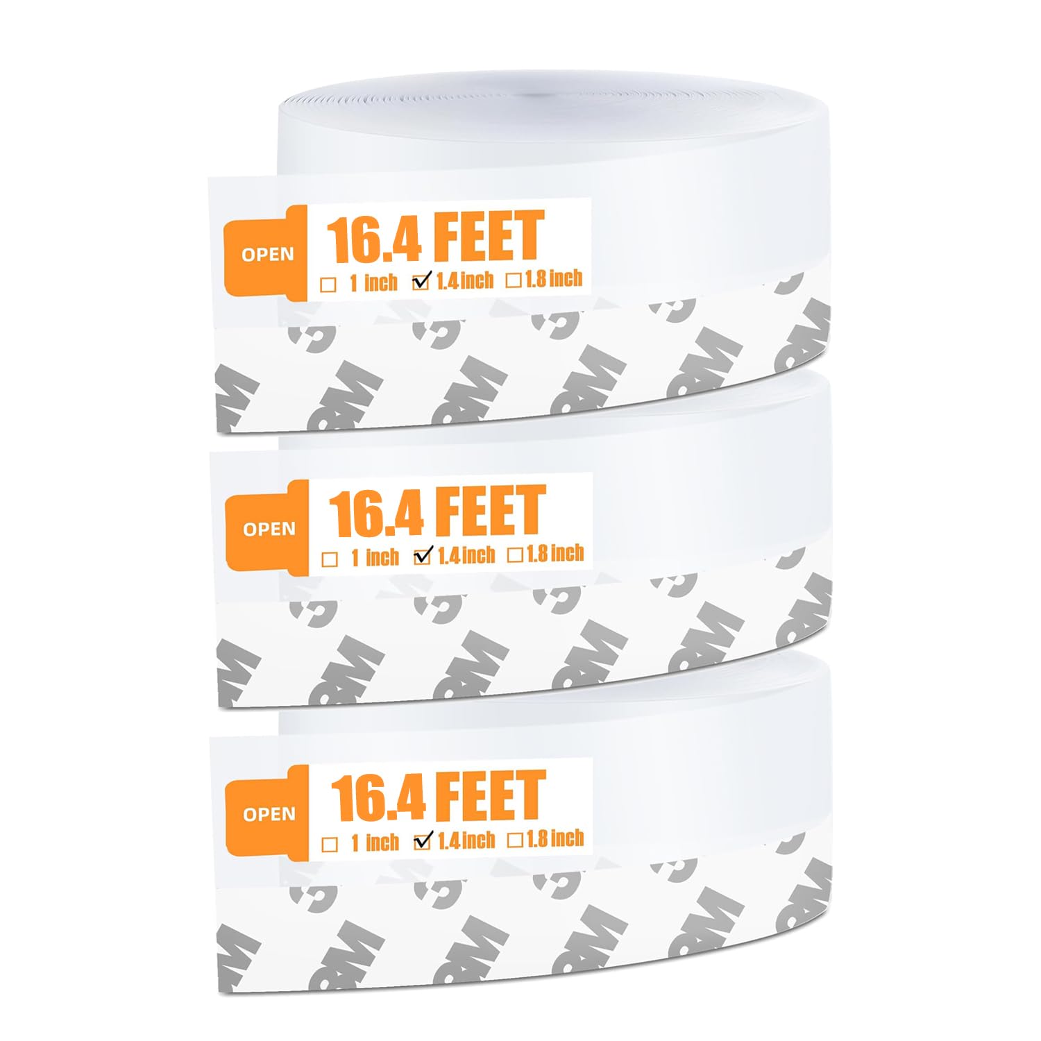 Bruiefpap weather strip roll shows durable silicone adhesive for door sealing.