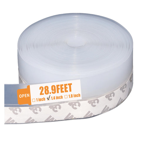 Bruiefpap door seal tape in clear silicone for long-lasting weather protection.