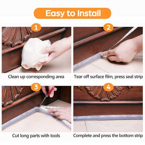 Bruiefpap wide-application seal protects doors and windows from cold and dust.