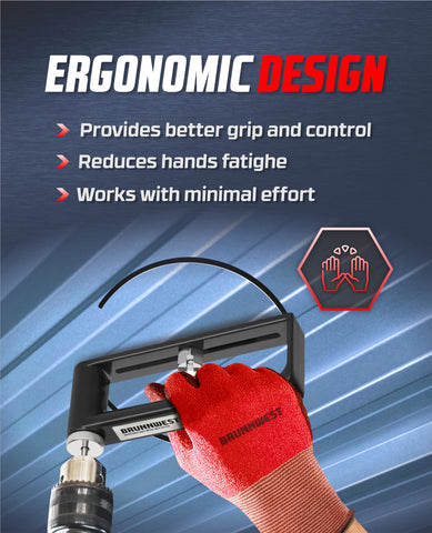 BRUNNWEST compatible with standard 1/4 inch drills for easy use