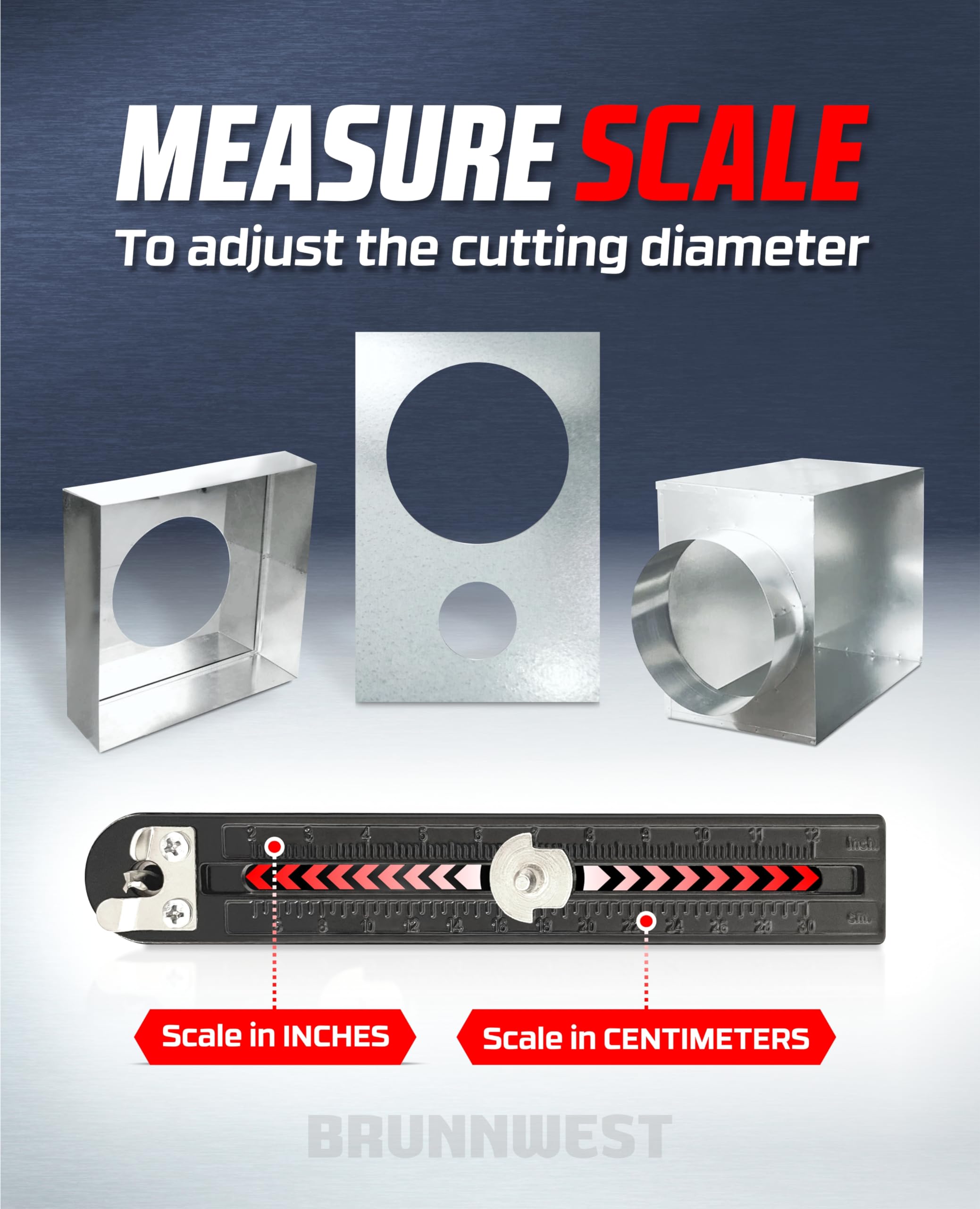 BRUNNWEST includes HSS cutting bit and replacement pack