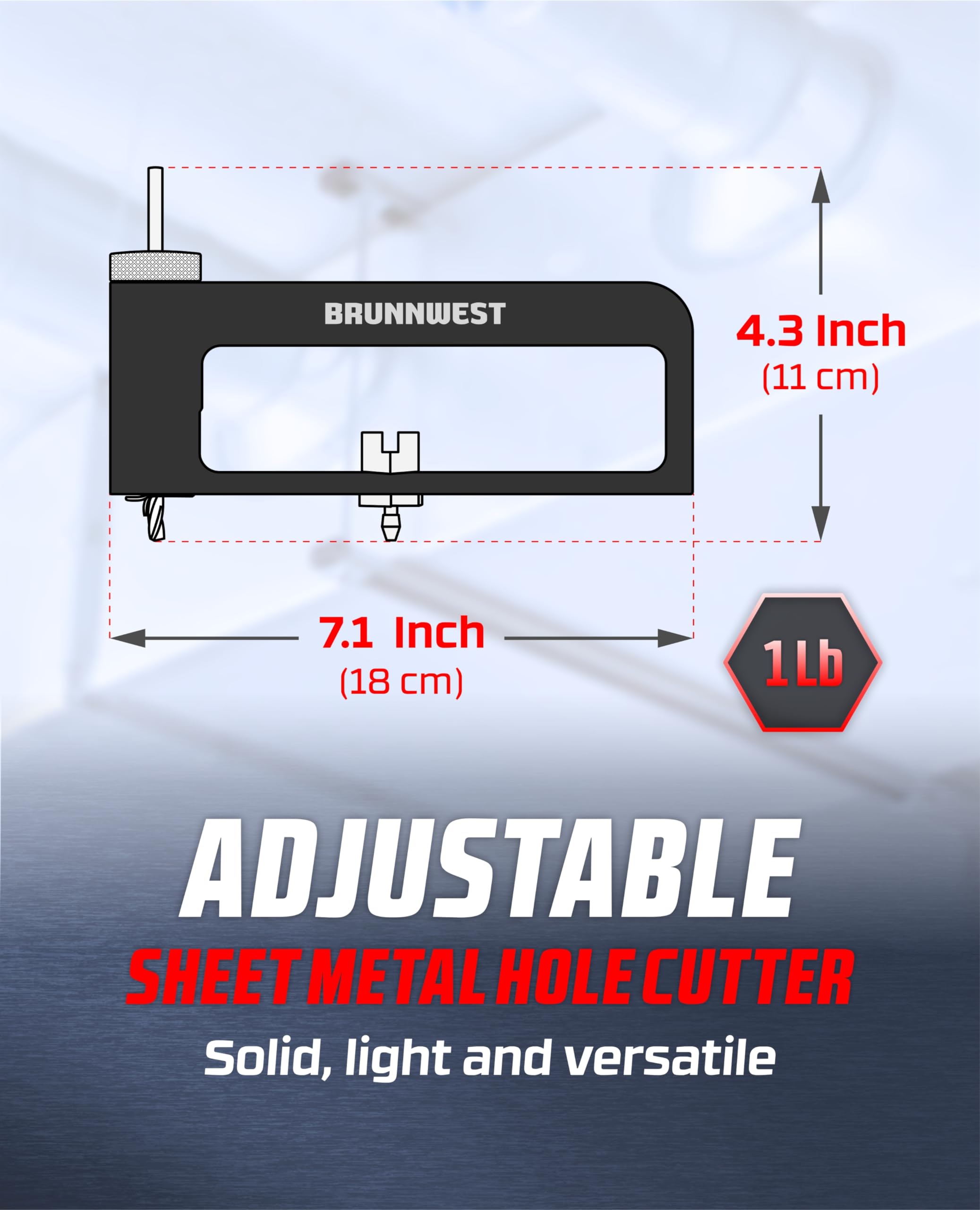 BRUNNWEST ideal for HVAC ductwork and metal roofing holes