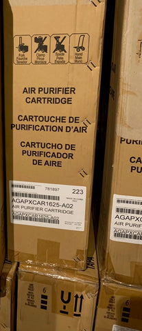 Cartridge label confirms model PGAPXCAR1625 and genuine Bryant Carrier replacement