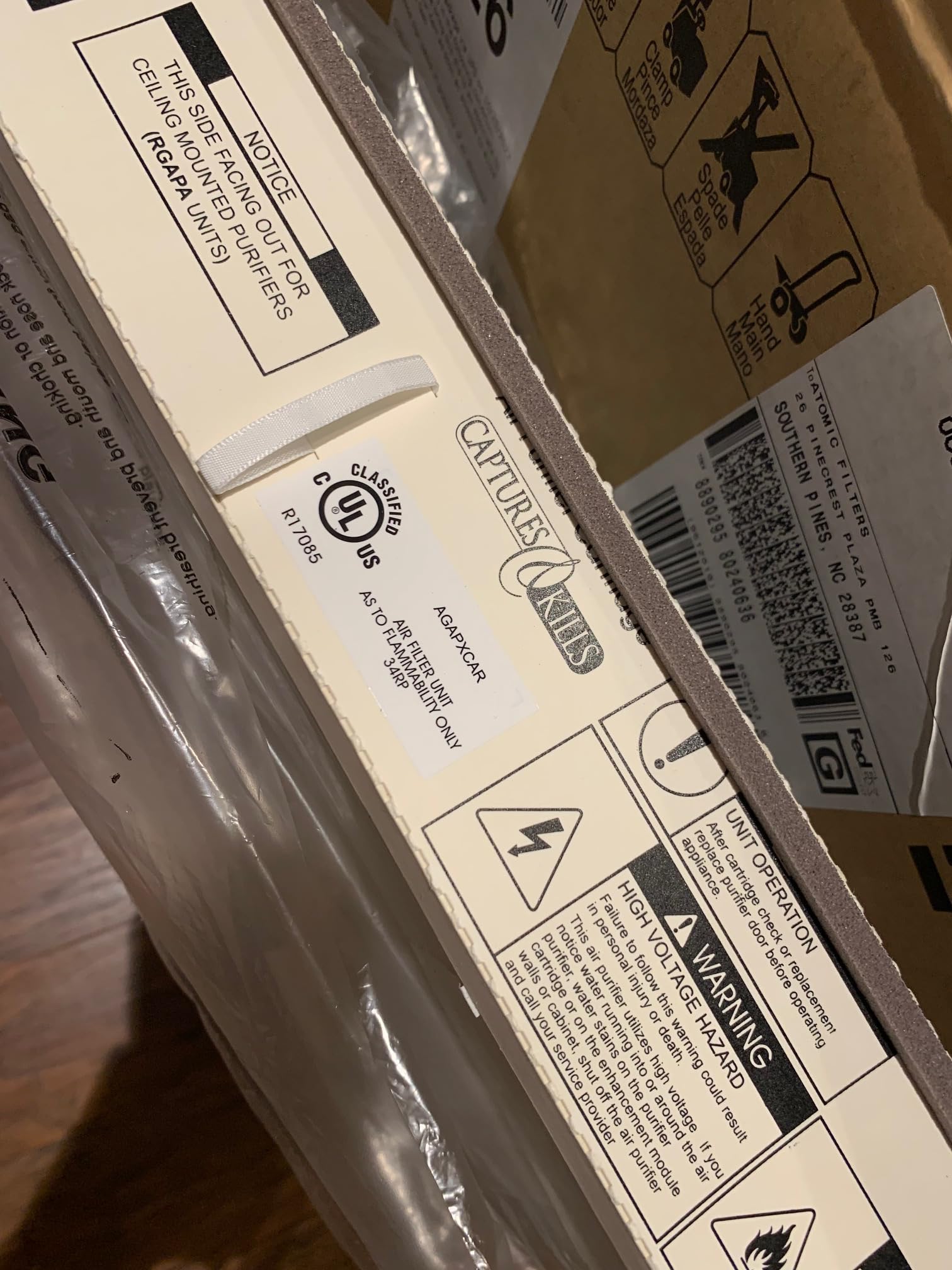 Dimensions indicate proper fit for Bryant Carrier purifiers