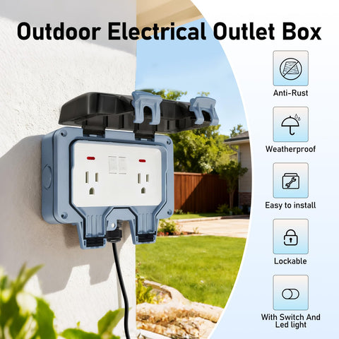 BSEED pre-knockout design enables flexible wiring from back, bottom, or side.