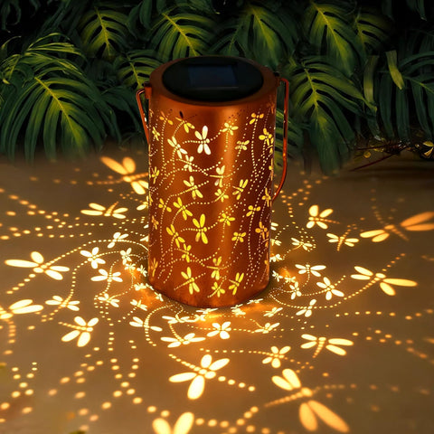 BSGlobal Dragonfly Lantern hanging light with delicate silhouettes.