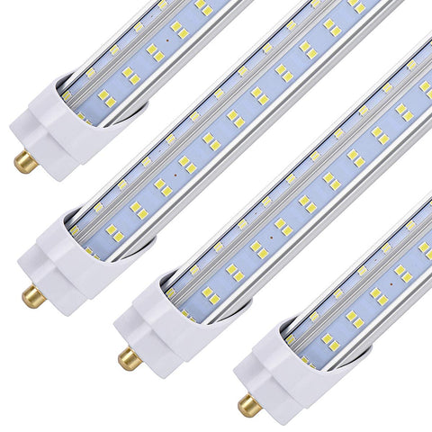 BSK.BESTKA 8ft LED tube assembly delivers bright daylight efficiency for large spaces.