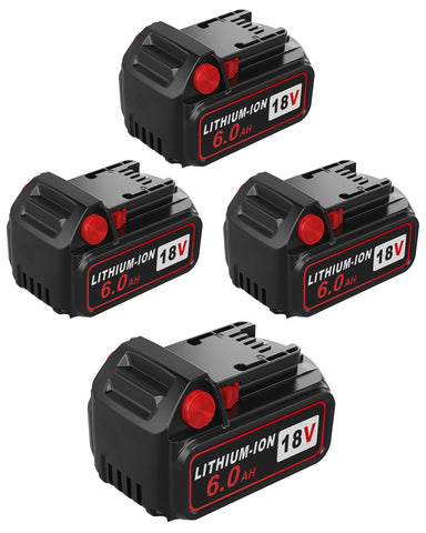 Bslite M18 6.0Ah battery pack front view for Milwaukee tools