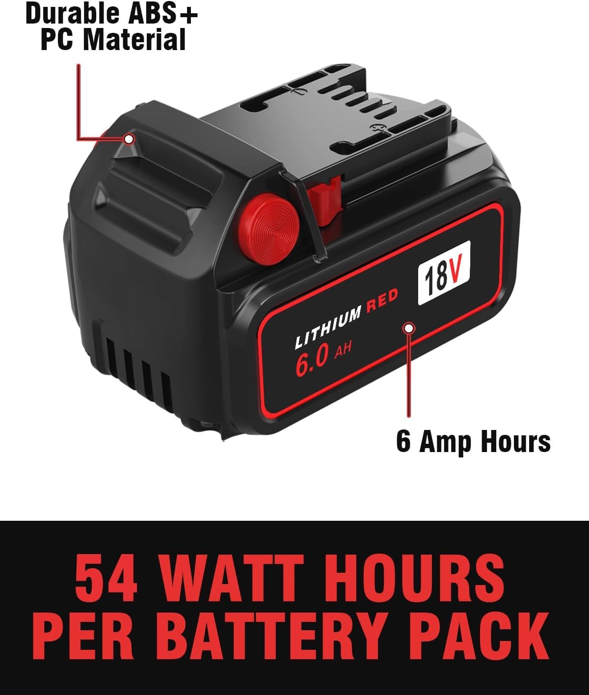 Bslite M18 6.0Ah four-pack battery set for extended sessions