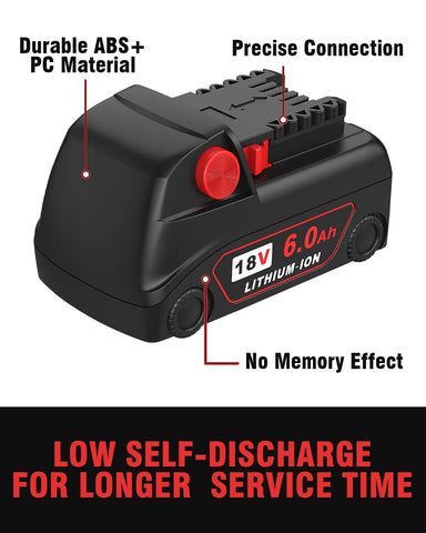 Bslite Milwaukee M18 6.0Ah battery pack LED indicator detail