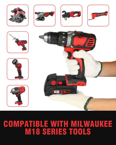 Bslite Milwaukee M18 6.0Ah battery pack smart protection features