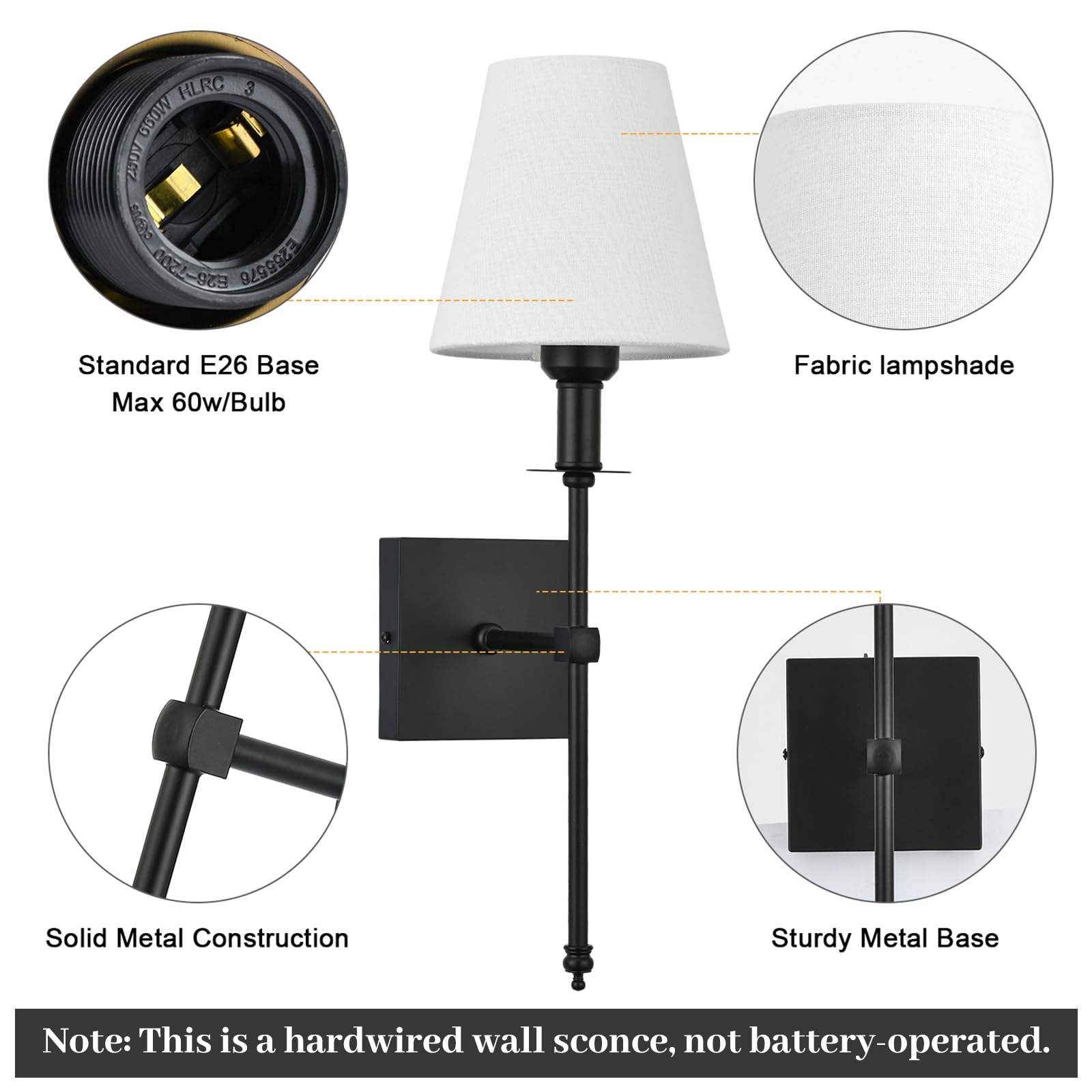 Bsmathom rustic industrial wall lamp in black finish adds bold style.