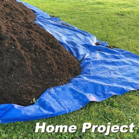 BSRHOME tarp on patio provides rain protection for outdoor furniture.