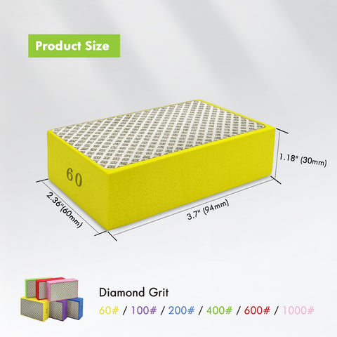 Bstansion 200 grit pad ideal for smooth polishing of ceramic edges.