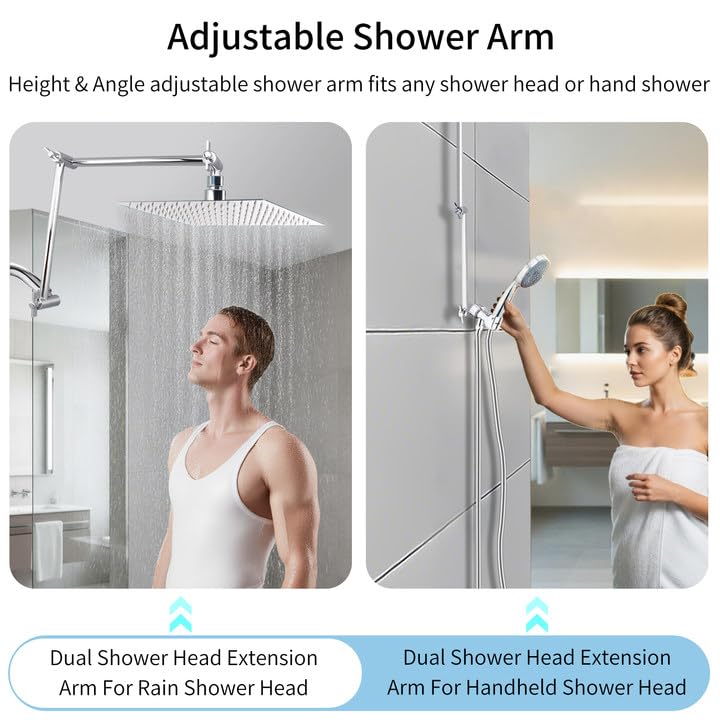 BSTCWCP universal 1/2 in NPT connection fits standard showers and heads