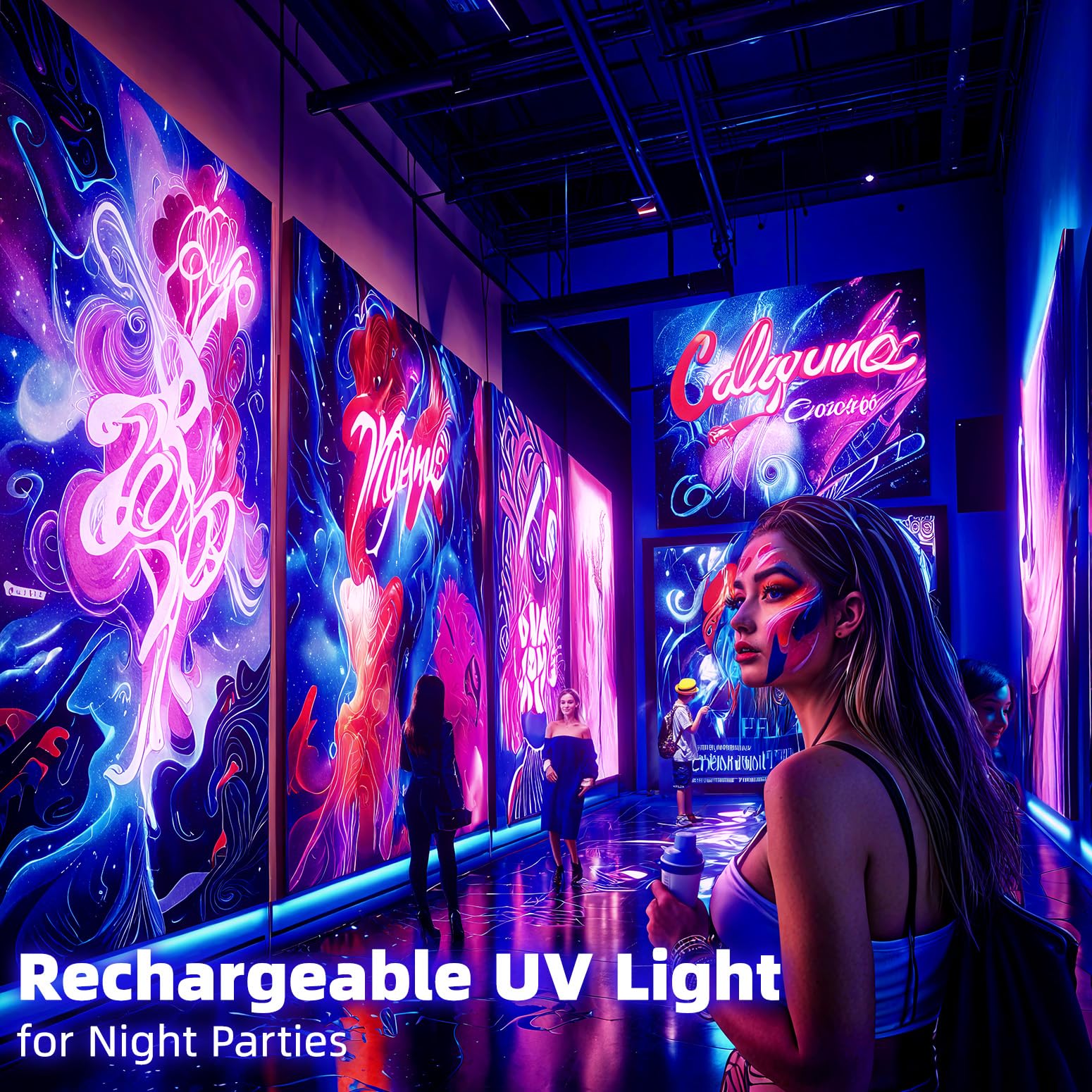Bstrip rechargeable black light with USB charging for quick recharges.