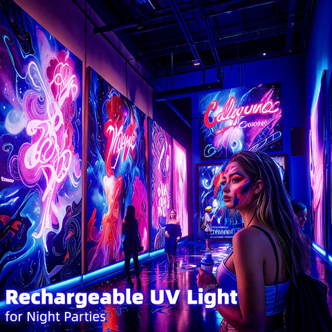 Bstrip rechargeable black light with USB charging for quick recharges.
