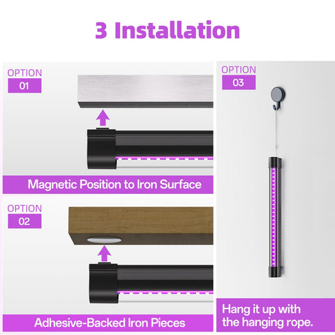 Bstrip two-pack black lights for indoor and outdoor use.