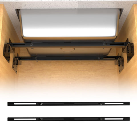 BSTSLL heavy-duty undermount brackets secure under-sink support with robust construction.