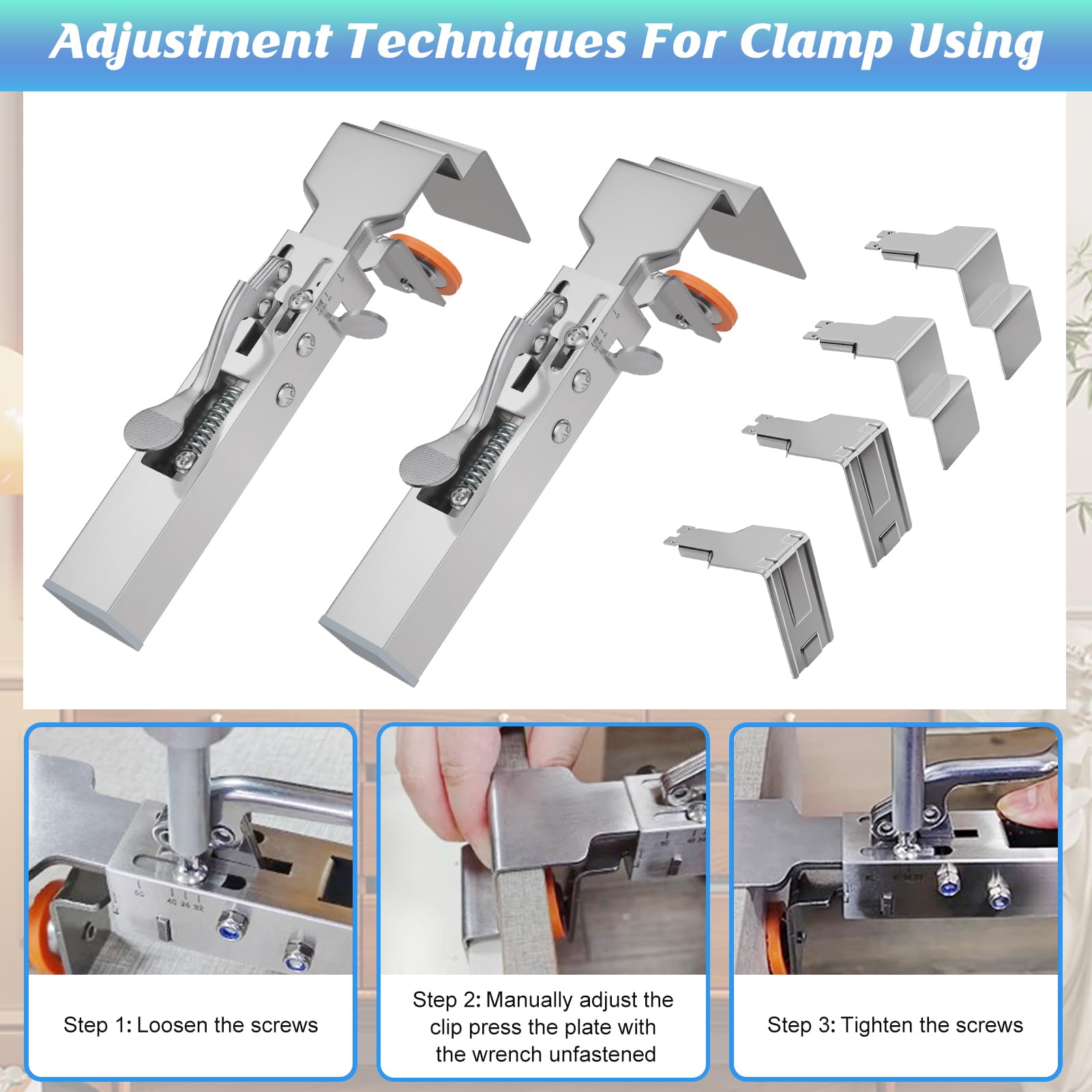 BSTSLL Rubber pad protects panels while securely clamping drawers.