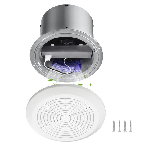 BSTSLL V2262-50 front view of a quiet 7-inch exhaust fan for bathrooms