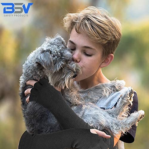 BSV Kevlar arm sleeve showing elbow-to-finger coverage for tough tasks.