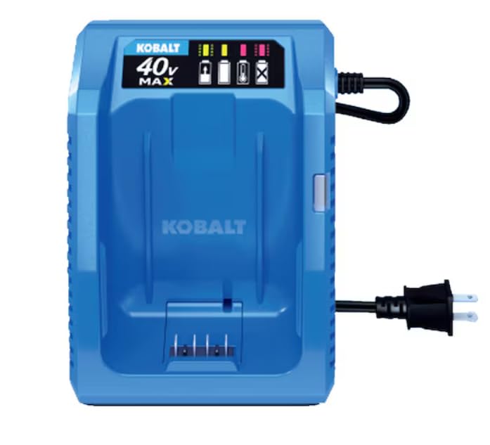 BSVI Kobalt 40V battery rapid charger Gen3 with LED indicators for efficient charging.