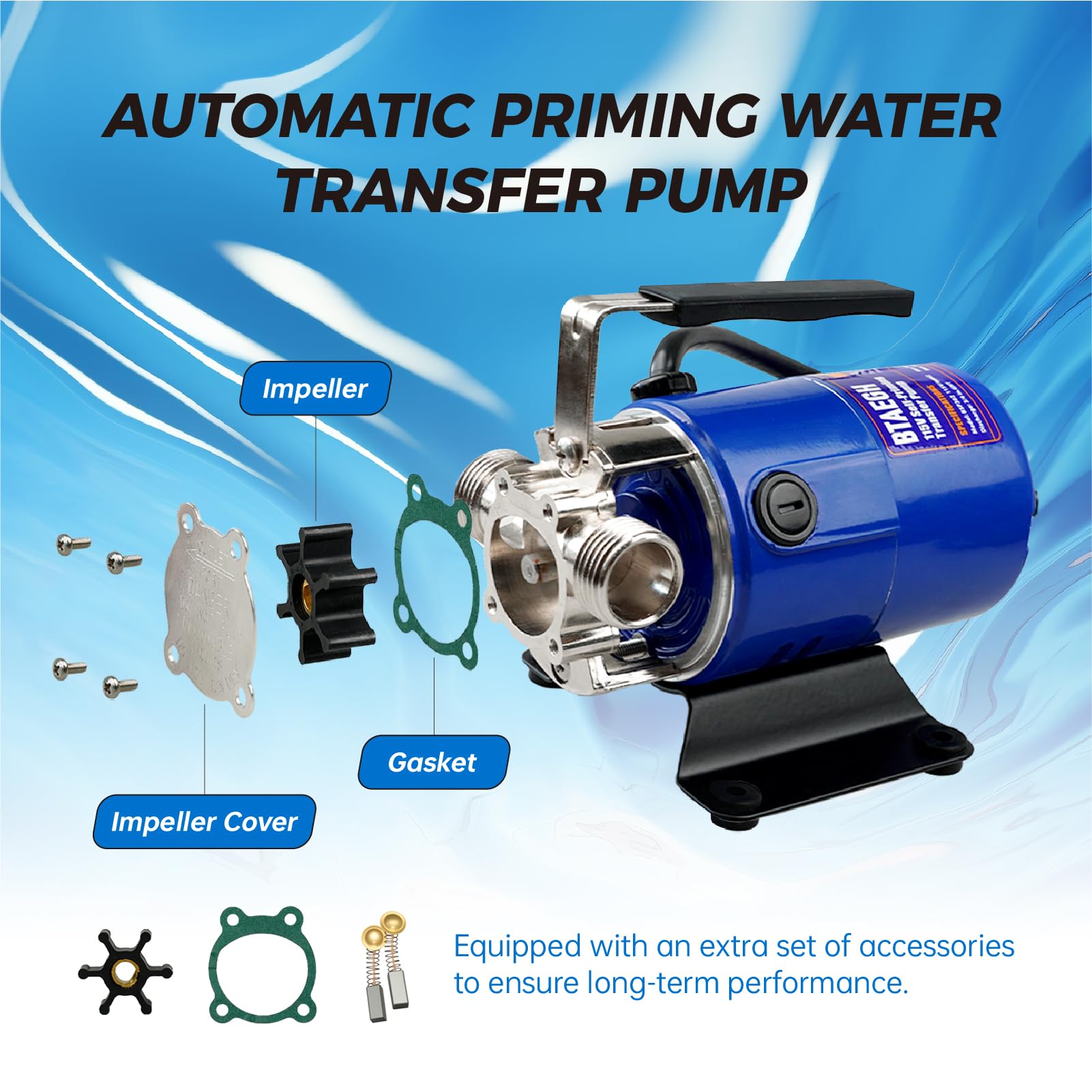 BTAEGH pump draining a hot tub quickly and efficiently.